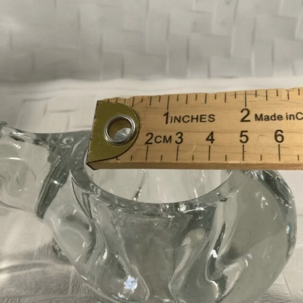 VTG Indiana Glass Two Polar Bears Votive Candle Holder‎ TeaLight 4.5